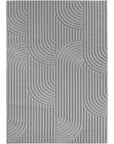 Tapis bouclés à relief ARCH Gris – STUDIO DECO