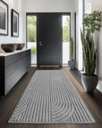 Tapis bouclés à relief ARCH Gris – STUDIO DECO