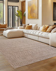 Tapis bouclés à relief ETHNIK Beige – STUDIO DECO