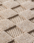 Tapis bouclés à relief DAMIER Beige – STUDIO DECO