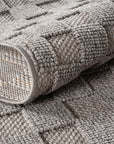 Tapis bouclés à relief DAMIER Gris – STUDIO DECO