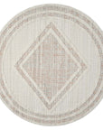 Tapis Rond Sisal Bouclé à relief - OSAL Ecru et Terra – STUDIO DECO