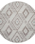 Tapis Rond Sisal Bouclé à relief CUBE - Beige et Vert – STUDIO DECO
