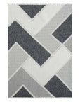 Tapis Sisal Bouclé à relief VIKY - Gris et Noir – STUDIO DECO