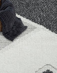 Tapis Sisal Bouclé à relief VIKY - Gris et Noir – STUDIO DECO