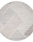 Tapis Rond Sisal Bouclé à relief VIKY - Beige et Terra – STUDIO DECO