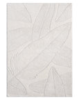 Tapis à motifs en relief - LEAF Crème – STUDIO DECO