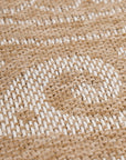 Tapis rond Naturel aspect jute Motif Beige Crème – STUDIO DECO