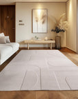Tapis CÔME doux à relief Crème – STUDIO DECO