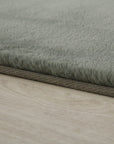 Tapis rond Fourrure toucher doux - Vert – STUDIO DECO