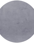 Tapis rond Fourrure toucher doux - Gris – STUDIO DECO