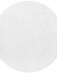 Tapis rond Fourrure toucher doux - Blanc – STUDIO DECO