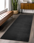 Tapis à poils doux Lavable Noir – STUDIO DECO