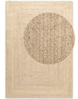 Tapis en Jute Fait Main Blanc Naturel – STUDIO DECO