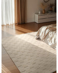 Tapis en Laine fait main Blanc Naturel – STUDIO DECO