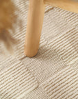 Tapis en Laine fait main Blanc Naturel – STUDIO DECO