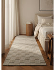 Tapis en Laine fait main Blanc Naturel – STUDIO DECO