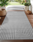 Tapis poils courts à relief NOLAN Gris – STUDIO DECO