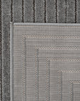Tapis poils courts à relief NOLAN Gris – STUDIO DECO