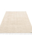 Tapis moelleux à franges tressées - Ecru – STUDIO DECO