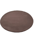 Tapis de Fourrure Rond Velours Marron – STUDIO DECO