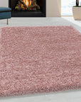 Tapis à poils longs doux - Rose – STUDIO DECO