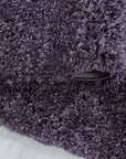Tapis Rond à poils longs doux - Violet – STUDIO DECO