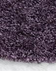 Tapis Rond à poils longs doux - Violet – STUDIO DECO