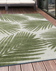 Tapis d'extérieur à relief "Kentia" Vert – STUDIO DECO
