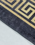 Tapis Noir et Gold lavable en machine – STUDIO DECO