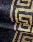 Tapis Noir et Gold lavable en machine – STUDIO DECO