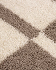 Tapis Shaggy à motifs Traits - Beige et ivoire – STUDIO DECO