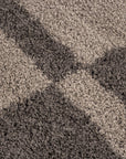 Tapis Shaggy à motifs Traits - Taupe et Beige – STUDIO DECO