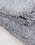 Tapis Shaggy Uni à poils longs - Gris Clair – STUDIO DECO