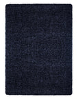 Tapis Shaggy Uni à poils longs - Bleu – STUDIO DECO