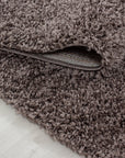 Tapis Shaggy Uni Rond - Taupe – STUDIO DECO