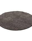 Tapis Shaggy Uni Rond - Taupe – STUDIO DECO