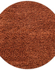 Tapis Shaggy Uni Rond - Terra – STUDIO DECO