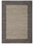 Tapis Shaggy à Bordures - Beige – STUDIO DECO