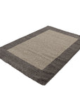 Tapis Shaggy à Bordures - Beige – STUDIO DECO