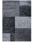 Tapis Géométrique à carreaux - Anthracite et Gris – STUDIO DECO