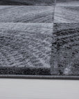 Tapis à motifs carreaux en damier - Noir et Gris – STUDIO DECO