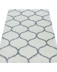 Tapis à poils longs motifs Alhambra - Blanc – STUDIO DECO