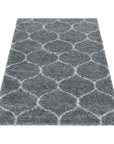 Tapis à poils longs motifs Alhambra - Gris – STUDIO DECO