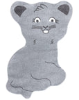 Tapis pour chambre d'enfant Forme Chat Gris – STUDIO DECO