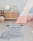 Tapis pour chambre d'enfant Forme Chat Gris – STUDIO DECO