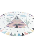 Tapis Rond pour chambre d'enfant TIPI Multicolore – STUDIO DECO