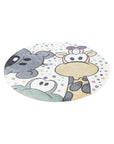 Tapis Rond pour chambre d'enfant Animaux Drôle – STUDIO DECO
