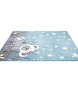 Tapis pour chambre d'enfant Ourson Bleu et Blanc – STUDIO DECO