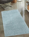 Tapis à Poils Longs SOFTY Bleu Azur – STUDIO DECO